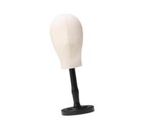 Generic Stand Mannequin Head in piedi Multipurpo con supporto per la parrucca del cappello da cappello da base per cappelli da copricapo salone di casa, Mezzo Nero