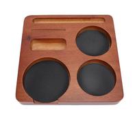 Generic Stazione di Pressatura per caffè, Busta e Stazione di Pressatura per caffè con Base Antiscivolo per Portafiltro, Pressino, Distributore, Schermi a Disco