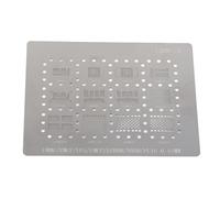 Generic Stencil BGA Universali in Acciaio Inossidabile Ideali per Reballing BGA IC per Modelli di Stencil BGA153/162/169/186/221/254/EMMC 6 In1 Net