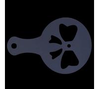 Generic Stencil per caffè in Plastica 16 Pezzi Set di Modelli per Cappuccino per Latte Caldo Cioccolata Fai da Te 8,6x13,2 Cm Bianco