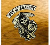 Generic Sticker Sons of Anarchy - Set di adesivi in materiale vinilico impermeabili, per valigie da viaggio, auto, skateboard, moto, laptop, scooter