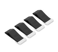 Generic Stoper per Porte di Sicurezza, Tappa a Cuneo da 4 Pezzi di Cuneo multiuso. (BLACK)