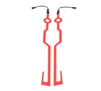 Generic Striscia Luminosa a LED per Casco da Motociclista Ad Alta luminosità Design Resistente All'acqua per la Sicurezza in Varie Condizioni, Facile Installazione Migliore visibilità