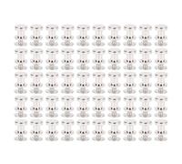 Generic Strong Wear Prevenzione in Lega di Zinco a Vite a Testa Piatta a Vite, 50 Set da 8 Mm, per Borse, Scarpe, Accessori, Usare con Fiducia. Installazione Rapida, Adatta a Varie (SILVER)