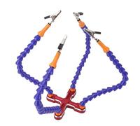 Generic Strumenti di Terza Mano, Saldatura Che Aiutano le Mani in Alluminio Basate su Mani in Alluminio con Clamp/Holder da 4 Pc per la Riparazione per il Montaggio (rosso)