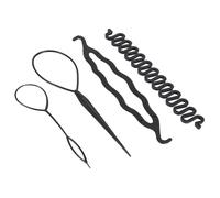 Generic Strumenti per Creare Chignon Intrecciati e Styling per Donne, Set di Acconciature Fai Te, 9 Pezzi, Disco in Spugna, Clamp/Holder a Doppio Gancio, Applicabile per Matrimoni, Appuntamenti, (N.