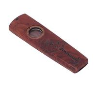 Generic Strumento a Fiato con Diaframma Sonoro Simile Al Sassofono, Flauto Kazoo in Legno, per Cantare Insieme Al falò (Palissandro)