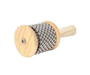 Generic Strumento a Percussione Cabasa in Legno per Bambini Piccolo Agitatore Manuale con Impugnatura Ergonomica, Sicuro per la Stimolazione Uditiva e Visiva dei Bambini, Giocattolo per