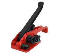 Generic Strumento Combinato di Combinazione Rossa del Tensore della Cintura a Nastro Manuale Senza Sigillare lo Strumento di Rilegatura per Nastro PET/PP 16 a 19 Mm/PP (Rosso)