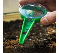 Generic Strumento da Giardinaggio Regolabile per Seminatore di Semi in Plastica Facile Erogazione dei Semi, Adatto a Tutte le Dimensioni di 12 * 6,5 Cm (GREEN)
