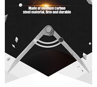 Generic Strumento di Geometria della Bussola, Strumento di Rotazione del Divisore in Pelle Ala 150 Mm Compasses Compasses Ala Wing Ciner di Scriba della Bussola in Legno per Lavorazione del Legno,
