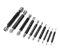 Generic Strumento di Ispezione Ad Alta Precisione per Calibro a Tappo Filettato per il Rilevamento del Diametro Primitivo per gli Appassionati di Hardware Tuttofare in Viaggio Set da 10 Pezzi