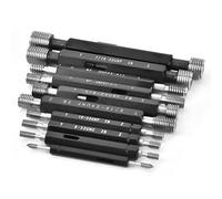 Generic Strumento di Ispezione Ad Alta Precisione per Calibro a Tappo Filettato per il Rilevamento del Diametro Primitivo per gli Appassionati di Hardware Tuttofare in Viaggio Set da 10 Pezzi (Filo