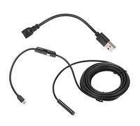 Generic Strumento di Manutenzione Telecamera per Ispezione Endoscopio con Luci a 6 LED, Endoscopio per Telefono Cellulare Ad Alta Risoluzione da 8 Mm per Ispezione Visiva, Tubo Flessibile (3,5 m)