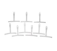 Generic Strumento di Misurazione di Precisione per Calibro del Raggio della Chitarra in Acciaio Inossidabile per Chitarre Folk Ed Elettriche, Set da 9 Pezzi per Liutai e Musicisti (SILVER)
