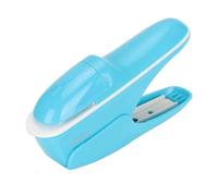 Generic Strumento di Rilegatura Ecologico per Cucitrice di Carta Senza Punti ABS per Studenti e Professionisti, Design Ergonomico Portatile Adatto per Ufficio (BLUE)
