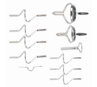 Generic Strumento di Riparazione per la Pesca a Mosca in Acciaio Inossidabile Resistente Alla Corrosione 11 Ruote Guida, 0,5 Once
