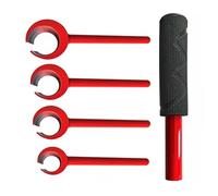 Generic Strumento di Riparazione Piegacerniere 4 Pezzi con Comoda Impugnatura in Acciaio Resistente per la Regolazione della Cerniera della Porta 14mm 18mm 23mm 25mm