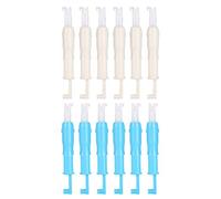 Generic Strumento Infila Ago Automatico da 12 Pezzi per un Facile Utilizzo della Macchina da Cucire - Inserto Ergonomico in Plastica, Blu e Bianco, Lunghezza 7,2 Cm
