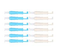 Generic Strumento Infila Ago Automatico da 12 Pezzi per un Facile Utilizzo della Macchina da Cucire - Inserto Ergonomico in Plastica, Blu e Bianco, Lunghezza 7,2 Cm