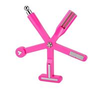 Generic Strumento Magnetico per Unghie Cat Eye 8 in 1 con Impugnatura Ergonomica per la Progettazione di Nail Art in Kit da Viaggio (Rosa rossa)
