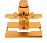 Generic Strumento per L'installazione della Porta Dell'armadio a Doppio Foro con Base di Supporto, Punta a Coclea da 10 Mm, Localizzatore di Foratura Regolabile per Armadi da Parete