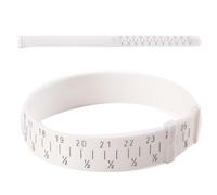 Generic Strumento per Misurare Braccialetti in Plastica Misurazione Accurata del Polso 15-25 Cm, Ideale per la Creazione di Gioielli e per Uso Personale