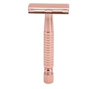 Generic Strumento per Rasatura di Sicurezza a Doppio Lato, Set Completo per la Toelettatura con Taglierino di Ricarica, Ideale per la Casa o il Viaggio, Estetica retrò (Oro rosa)