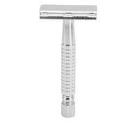 Generic Strumento per Rasatura di Sicurezza a Doppio Lato, Set Completo per la Toelettatura con Taglierino di Ricarica, Ideale per la Casa o il Viaggio, Estetica retrò (SILVER)