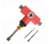 Generic Strumento per Skateboard Chiave Regolazione T Handle Attrezzo per Dadi con Testa a Croce E Bussole 5/16 3/8 1/2 9/16 Struttura in Metallo E Nylon, color to 1