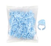 Generic Supporti per colla, supporto per colla per ciglia, anelli di colla per ciglia, anelli di colla, anelli di colla per ciglia con fiori rimovibili, tazze di colla intelligenti per estensioni
