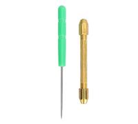 Generic Supporti per la Radicazione dei Capelli della Bambola Aghi 0,6 Mm 0,8 Mm Maniglia in Lega Regolazione del Foro Strumenti per Parrucca per Capelli della Bambola per il Negozio di Bambole