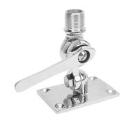 Generic Supporto Base Regolabile Lucidato con Supporto a Cricchetto per Antenna VHF Marina in Acciaio Inossidabile 316 per Barca