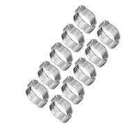 Generic Supporto di Zinco Croigne/Iron 10pcs 5-23 Mm per Collegare il Tubo in Silicone, Reggiseno per L'uso Automobilistico (13-15 mm)