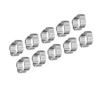 Generic Supporto di Zinco Croigne/Iron 10pcs 5-23 Mm per Collegare il Tubo in Silicone, Reggiseno per L'uso Automobilistico (7-9 mm)