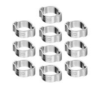 Generic Supporto di Zinco Croigne/Iron 10pcs 5-23 Mm per Collegare il Tubo in Silicone, Reggiseno per L'uso Automobilistico (11-13 mm)