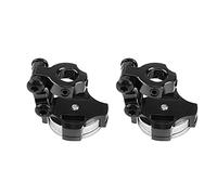 Generic Supporto per Corpo Magnetico in Metallo Forte Forza Magnetica Supporto per Corpo Invisibile per Auto RC Adatto per Axial SCX10 2 Pezzi (BLACK)