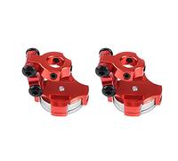 Generic Supporto per Corpo Magnetico in Metallo Forte Forza Magnetica Supporto per Corpo Invisibile per Auto RC Adatto per Axial SCX10 2 Pezzi (rosso)