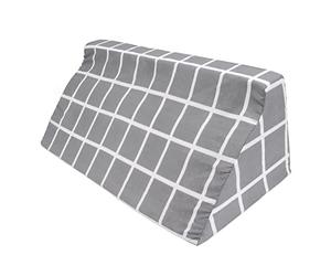 Generic Supporto per Cuscino a Cuneo per Letto Cuscino Triangolare in Spugna Ad Alta densità per Pazienti Obesi Sottoposti a Chirurgia della Colonna Vertebrale Plaid Grigio Blu per Girarsi e