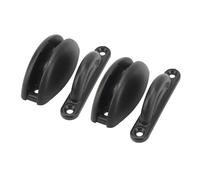 Generic Supporto per Fermo di Ritenzione del Fermo della Porta Kit di per Porta per Ampie Applicazioni Installazione Semplice Forma Ad Nylon Resistente (BLACK)