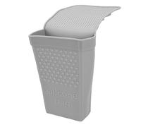 Generic Supporto per Ferro Arricciacapelli in Ferro Piatto Resistente Al Calore in Silicone per Riporre il Bagno a Parete con una Forte Ventosa per L'organizzazione di più Strumenti (GRAY)