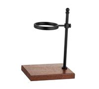 Generic Supporto per gocciolatore robusto e versatile, ideale come regalo, per preparare il caffè manualmente, con base in legno, accessorio per ufficio, Nero