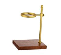 Generic Supporto per gocciolatore robusto e versatile, ideale come regalo, per preparare il caffè manualmente, con base in legno, accessorio per ufficio, Oro