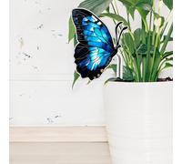 Generic, supporto per piante in vaso in acrilico a forma di farfalla, ornamento decorativo per vasi da interno/esterno, regalo ideale per la valorizzazione del giardino e del prato (AB-025)