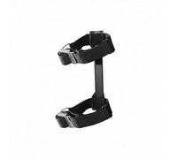 Generic Supporto Schiena Immersione Adattatore Bombola Subacquea Cinghia Serbatoio Piastra Schiena Alluminio T6061 con Fibbie Metallo per Bilanciato E, Nero