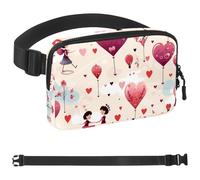 Generic Sweet Valentine's Day Love-396 - Marsupio unisex alla moda, per jogging, escursionismo, donna, uomo, 4 x 23 x 15 cm, multicolore, Multicolore, 1.5x9.0x5.9in/4x23x15cm