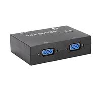 Generic Switch Box VGA Efficiente Switcher 2 in 1 Uscita per la Condivisione del Monitor tra Laptop, Funzionamento Semplice per L'uso in Ufficio