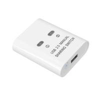 Generic Switch di Condivisione Stampante USB 2.0, 2 Computer Condividono 1 Hub di Condivisione USB Stampante, Selettore con Commutazione a un Tasto per Mac