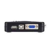 Generic Switcher KVM USB 2.0 Scatola di Commutazione Manuale VGA Portatile a 2/4 Porte per Giochi e Uso in Ufficio Materiale ABS (bocconi)