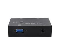 Generic Switcher VGA Switcher Video Efficiente a 2 Ingressi + 1 Uscita per Workstation Multicomputer con Cavo USB